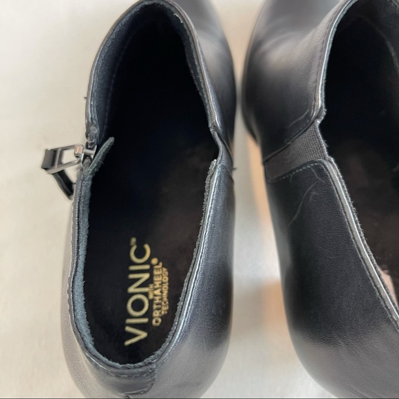 Vionic Orthaheel Taber Block Heel Booties - Picture 12 of 16